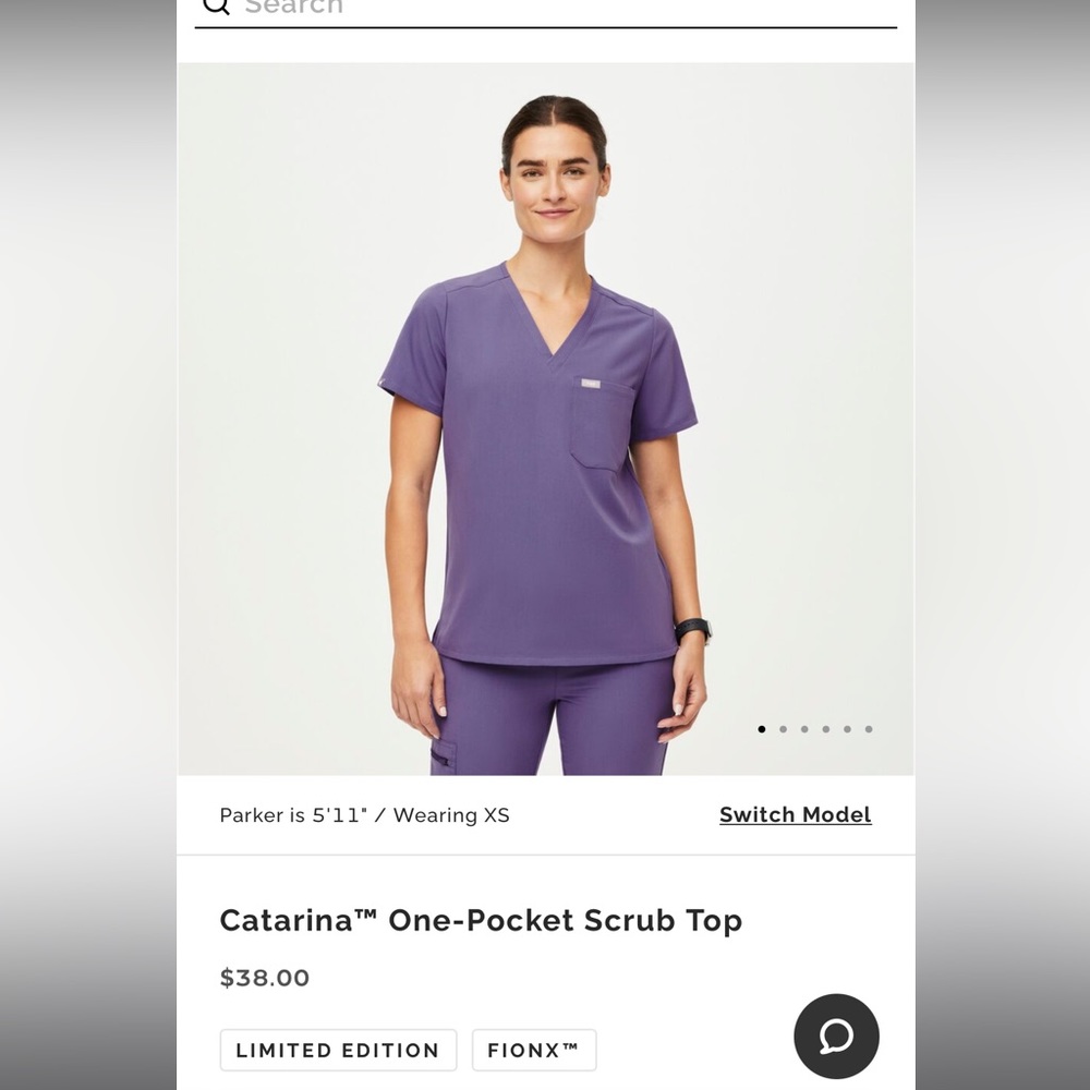 FIGS SCRUBS AMETHYST - size M set